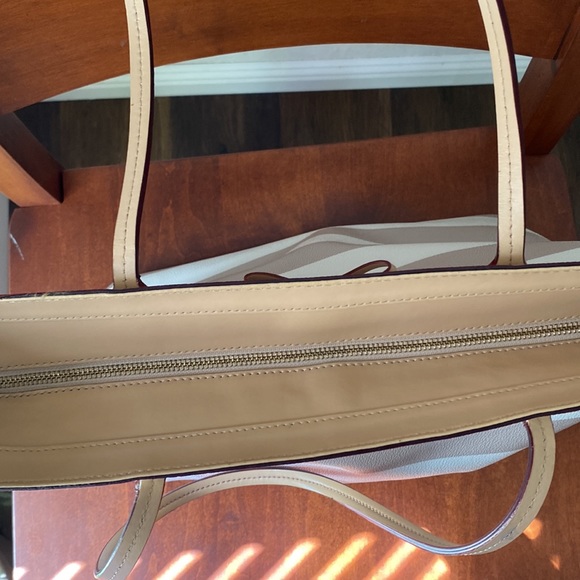 Kate Spade Tan Stripped Everyday Tote - Picture 6 of 10